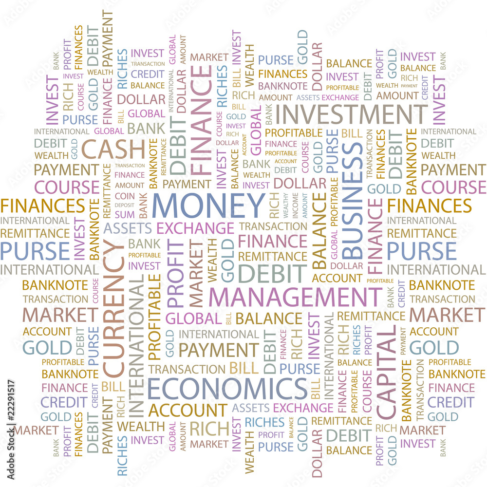 MONEY. Wordcloud vector illustration. MONEY. Wordcloud vector illustration.