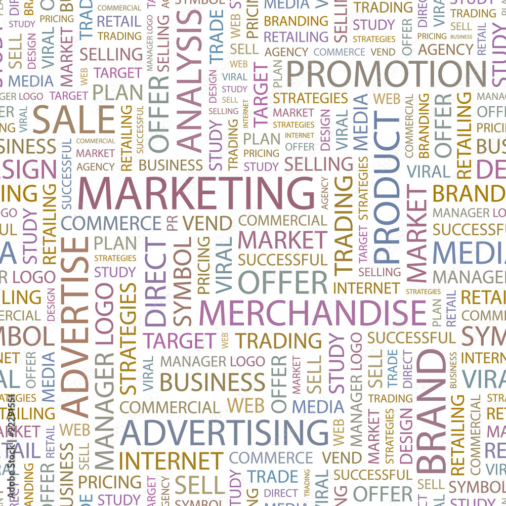 MARKETING. Seamless vector background. MARKETING. Seamless vector background.