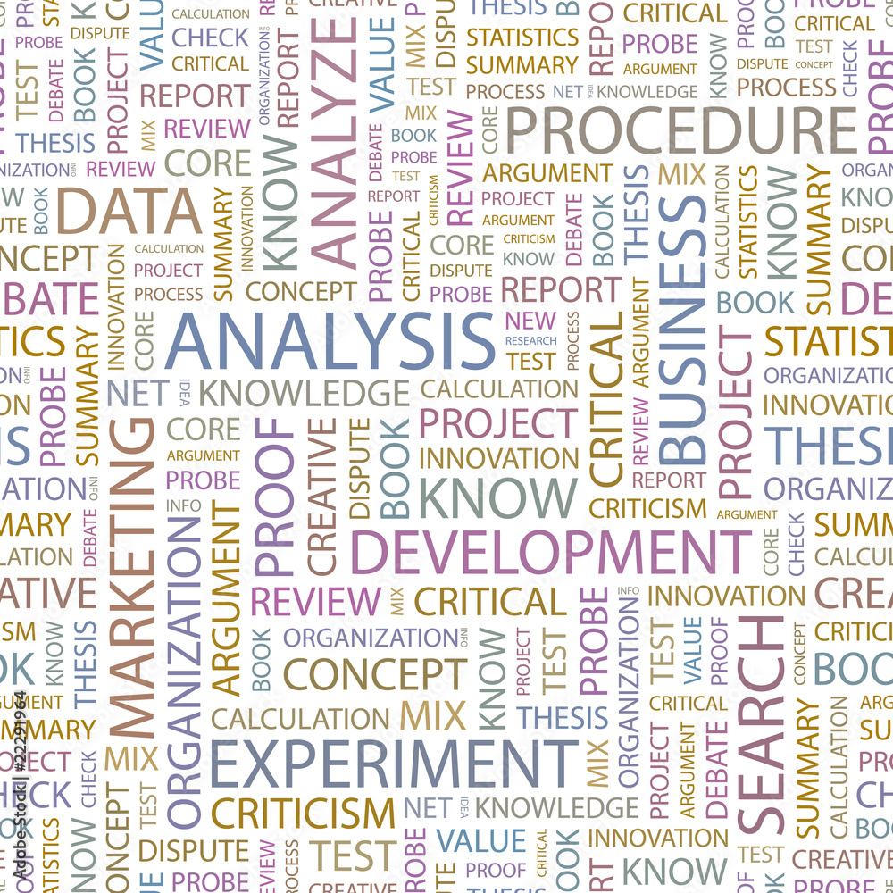 ANALYSIS. Seamless vector background. ANALYSIS. Seamless vector background.