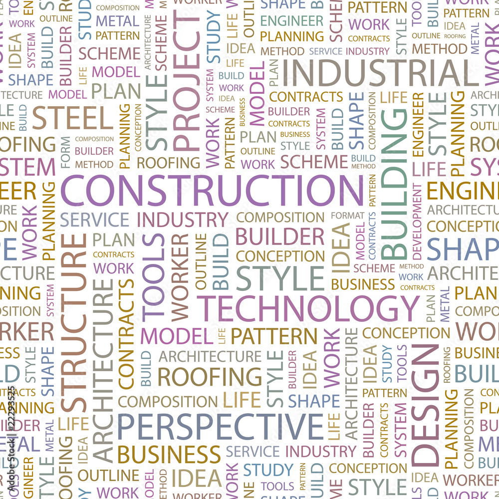 CONSTRUCTION. Seamless vector background. CONSTRUCTION. Seamless vector background.