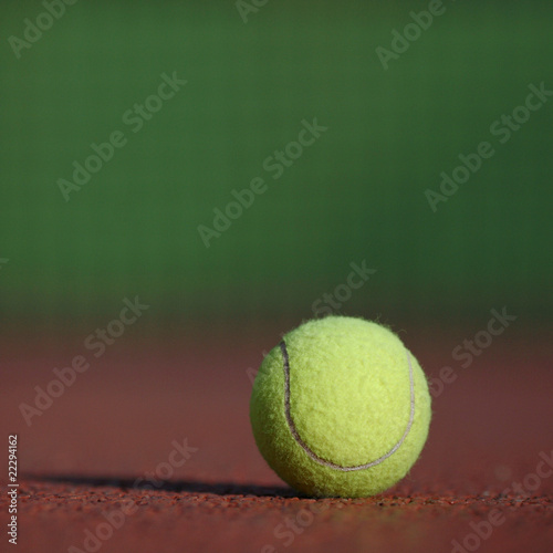 Tennis ball on the court © lightpoet