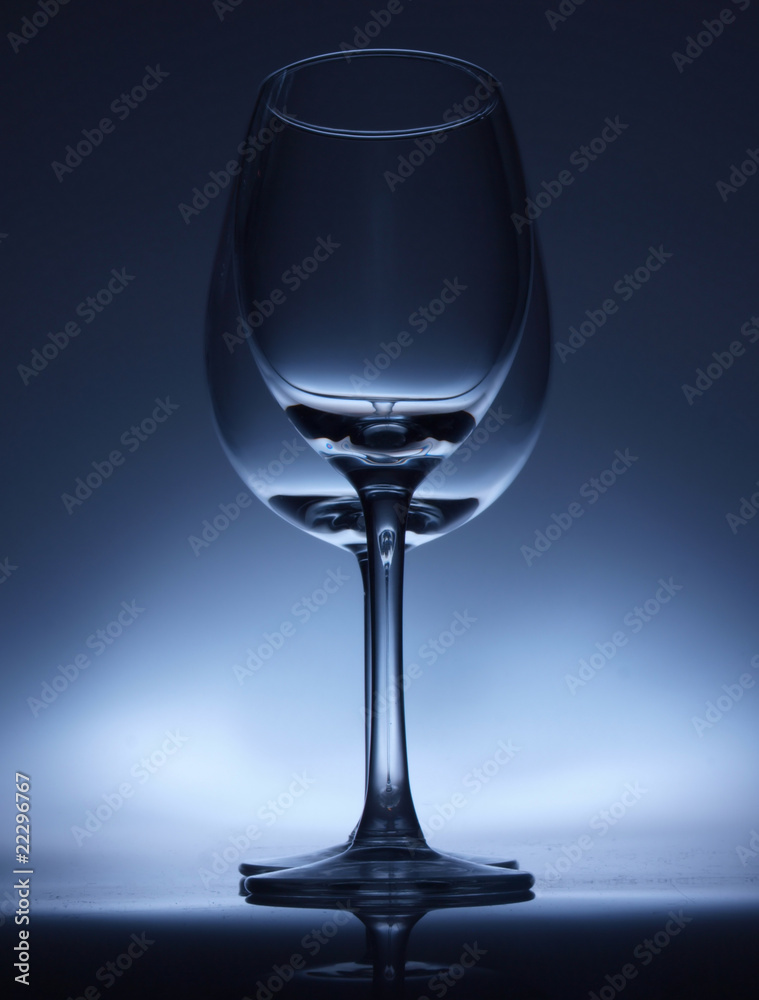 wine glasses on the dark background wine glasses on the dark background