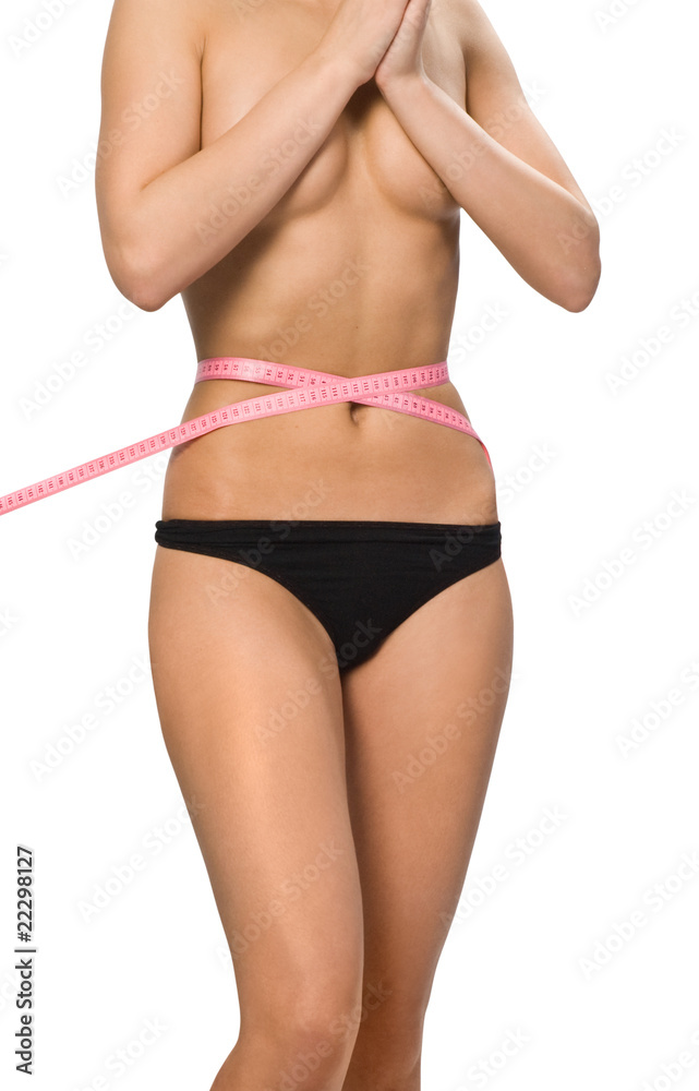 slim waist.girl's torso
