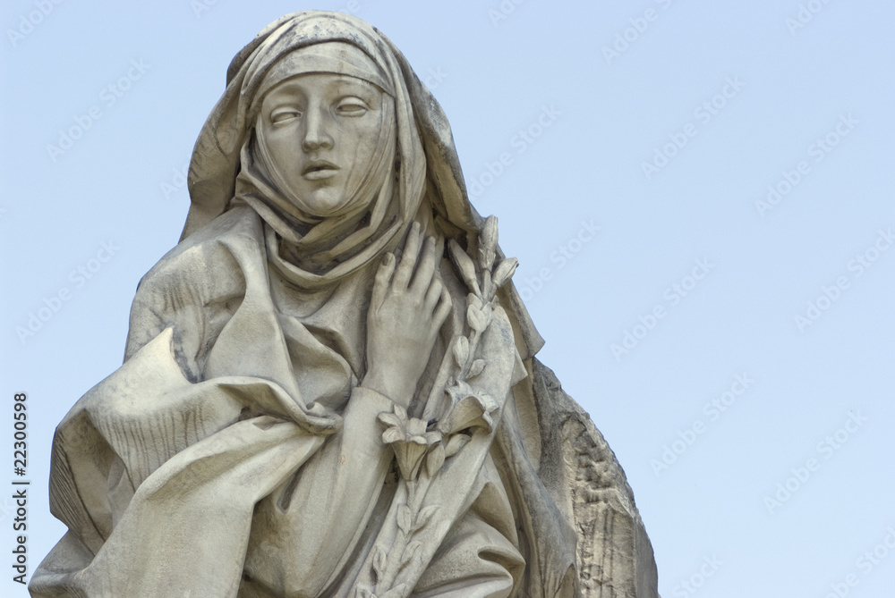 Roma, statua di S. Caterina di Francesco Messina Roma, statua di S. Caterina di Francesco Messina