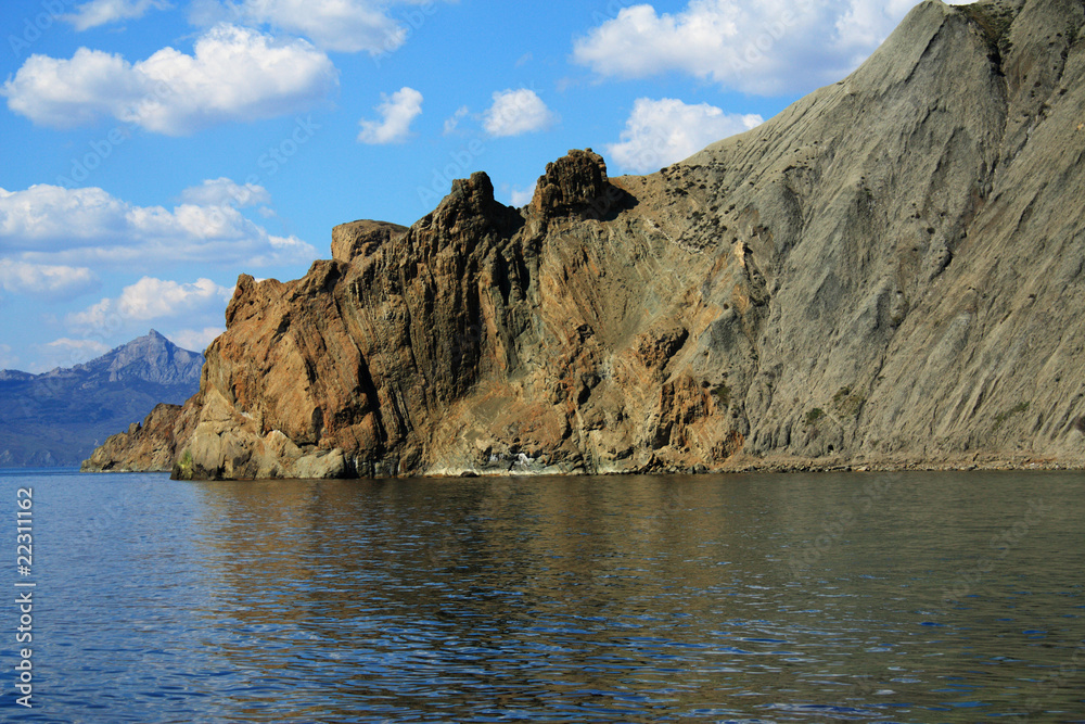 Fototapeta premium Cimmerian mountains and the sea. Photo 9120.