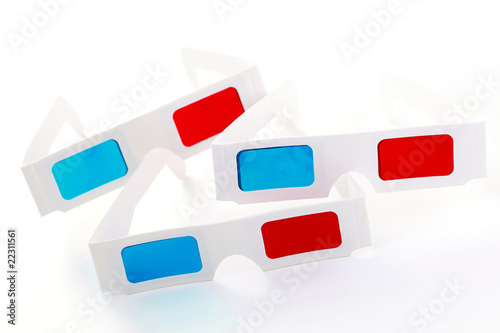 Canvas Print 3-d glasses