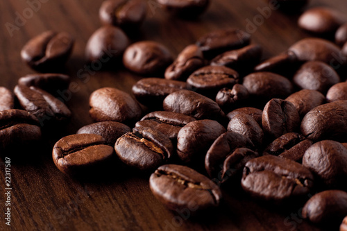 coffee beans close up