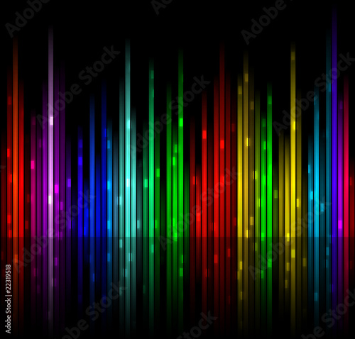 Easy to edit vector background 3: colored spectrum © ProfyArt