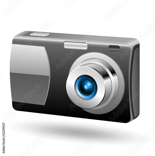 Photoo camera 1. Easy to edit vector icon.
