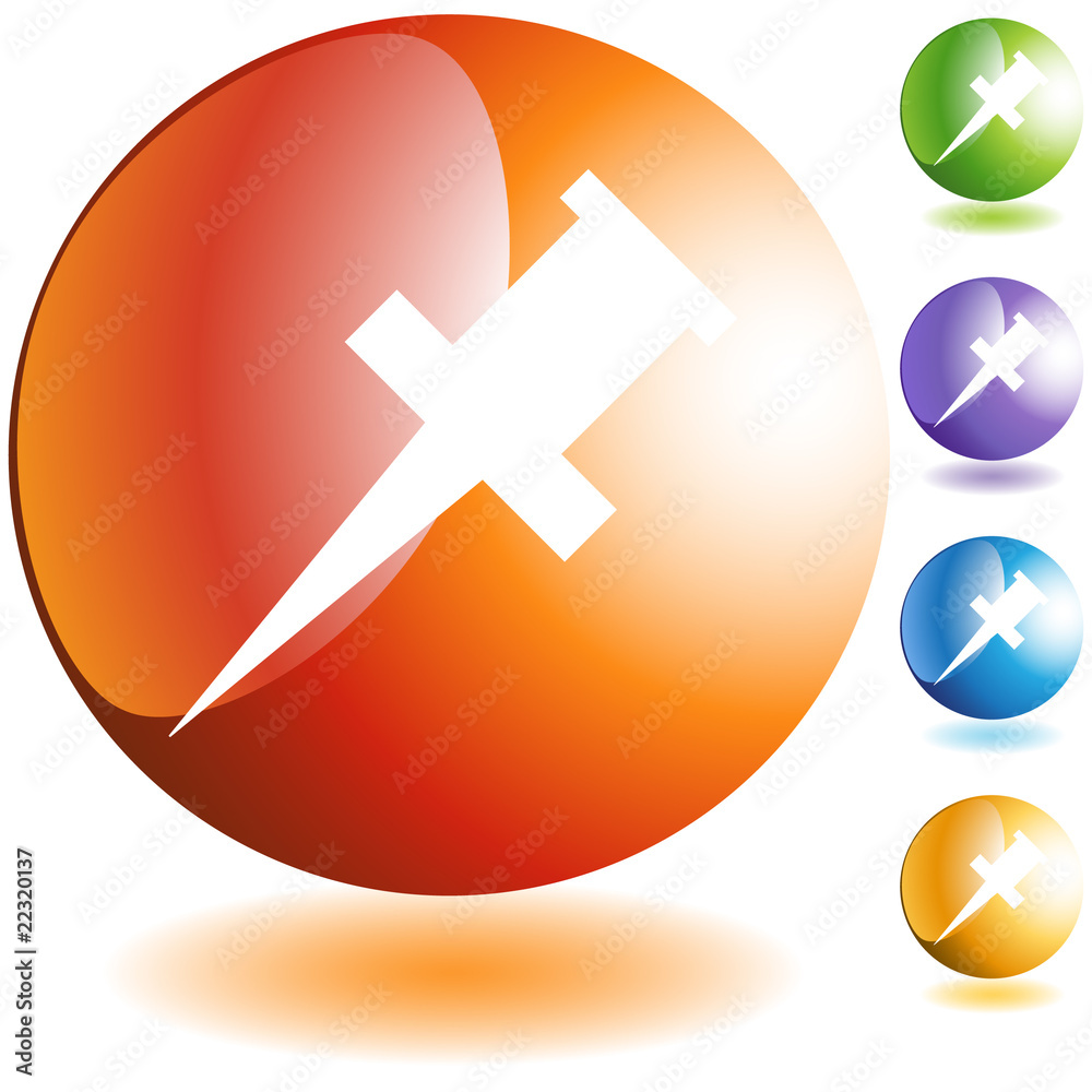 Obraz premium 2010042413106-push-pin