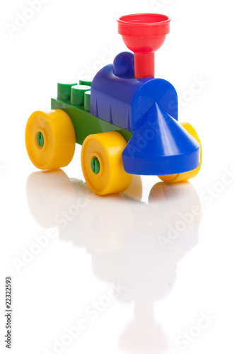 Toy train isolated