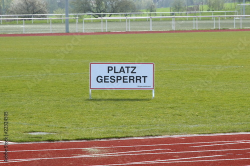 Platz gesperrt photo