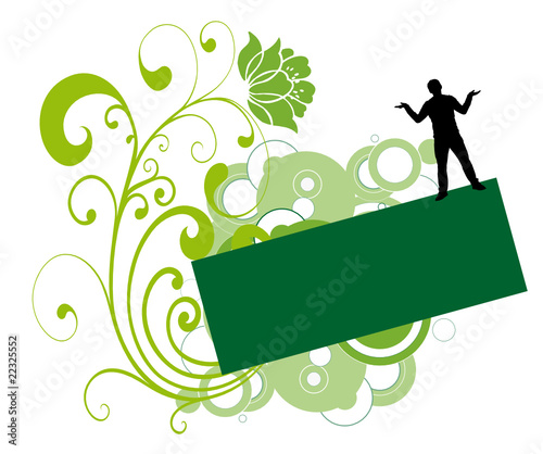 etiquette verte homme