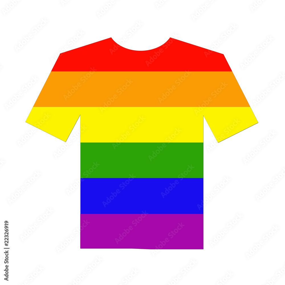 camiseta orgullo gay ilustración de Stock | Adobe Stock