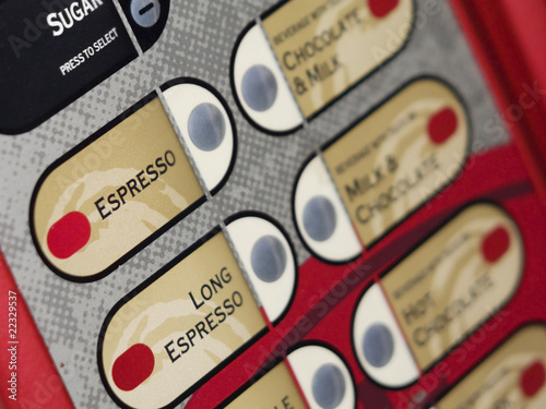 Coffee machine keypad