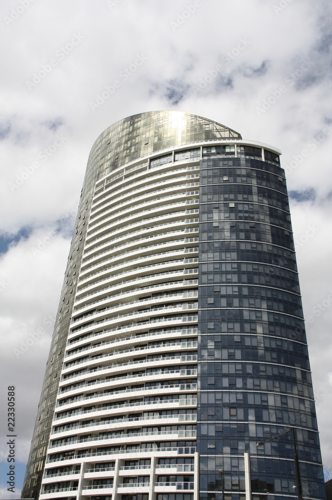 Naklejka premium Mixed use building, skyscraper in Melbourne