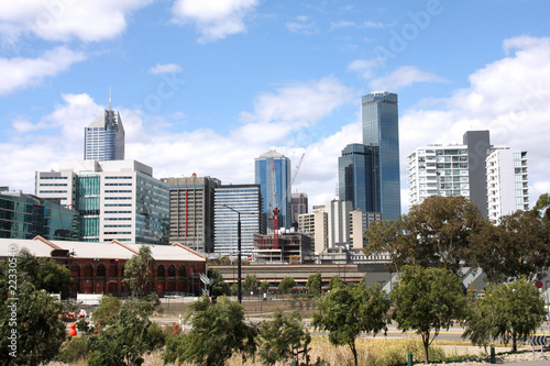 Melbourne skyline from Docklands