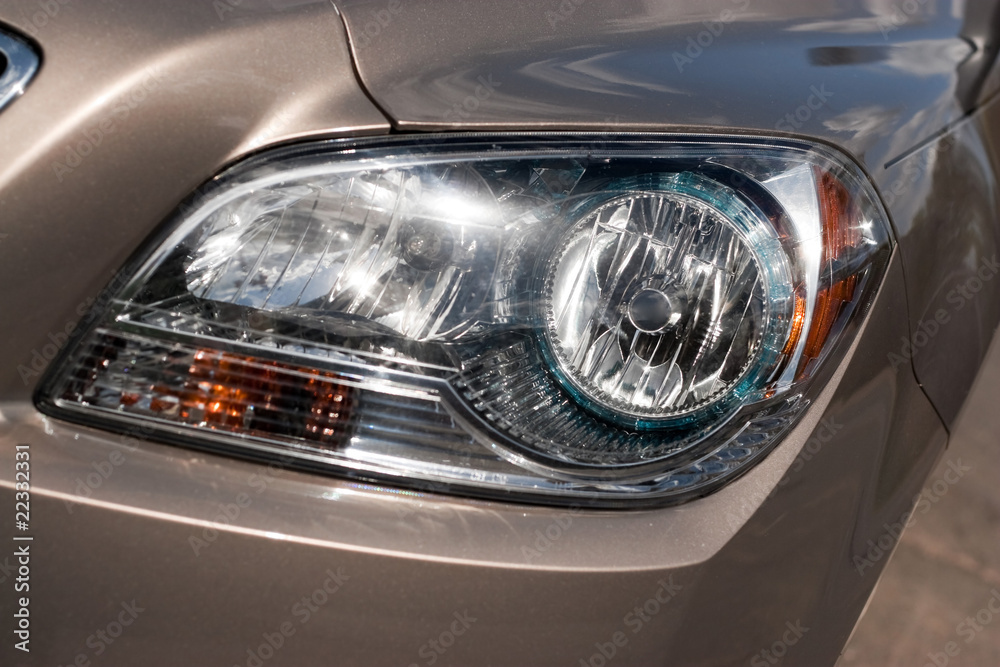 Car Headlight Detail