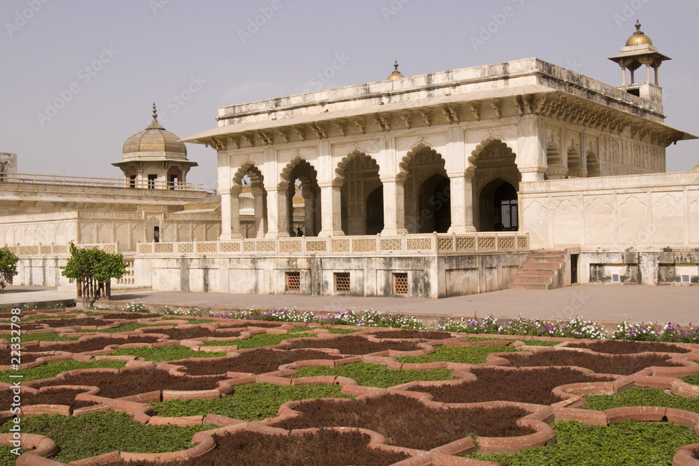 Islamic Palace in the Red Fort at Agra, India