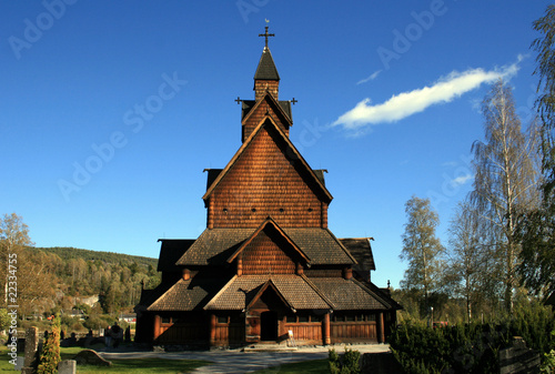 Norwegian wooden church
