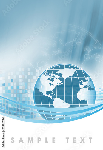 blue business background