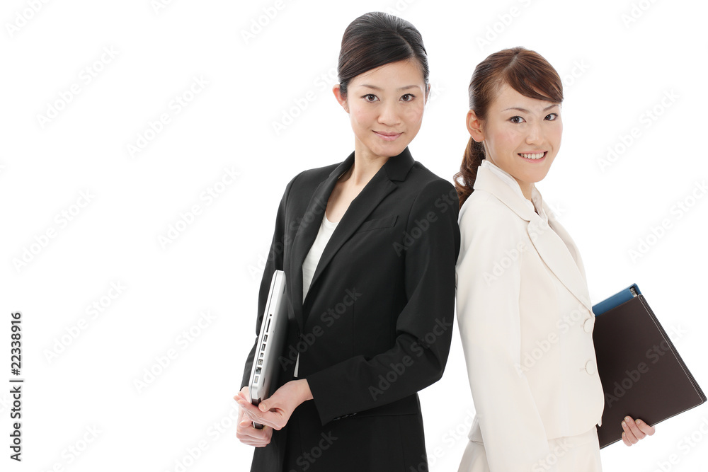 ビジネス女性2人