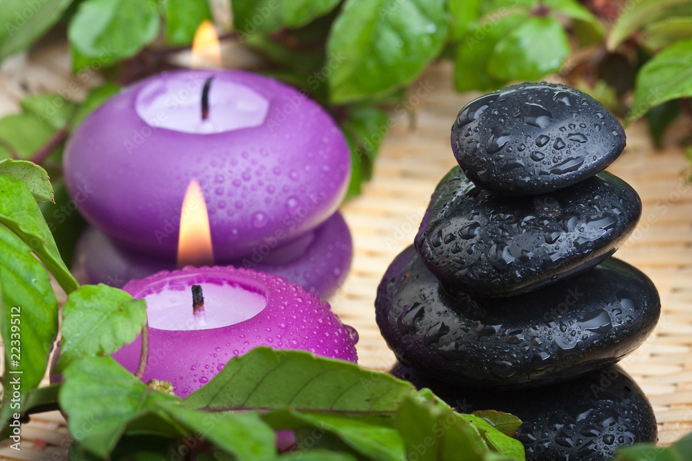 Obraz premium tropical hotstone treatment