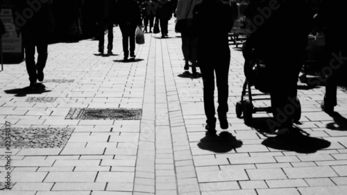 Menschen in der Einkaufsstraße