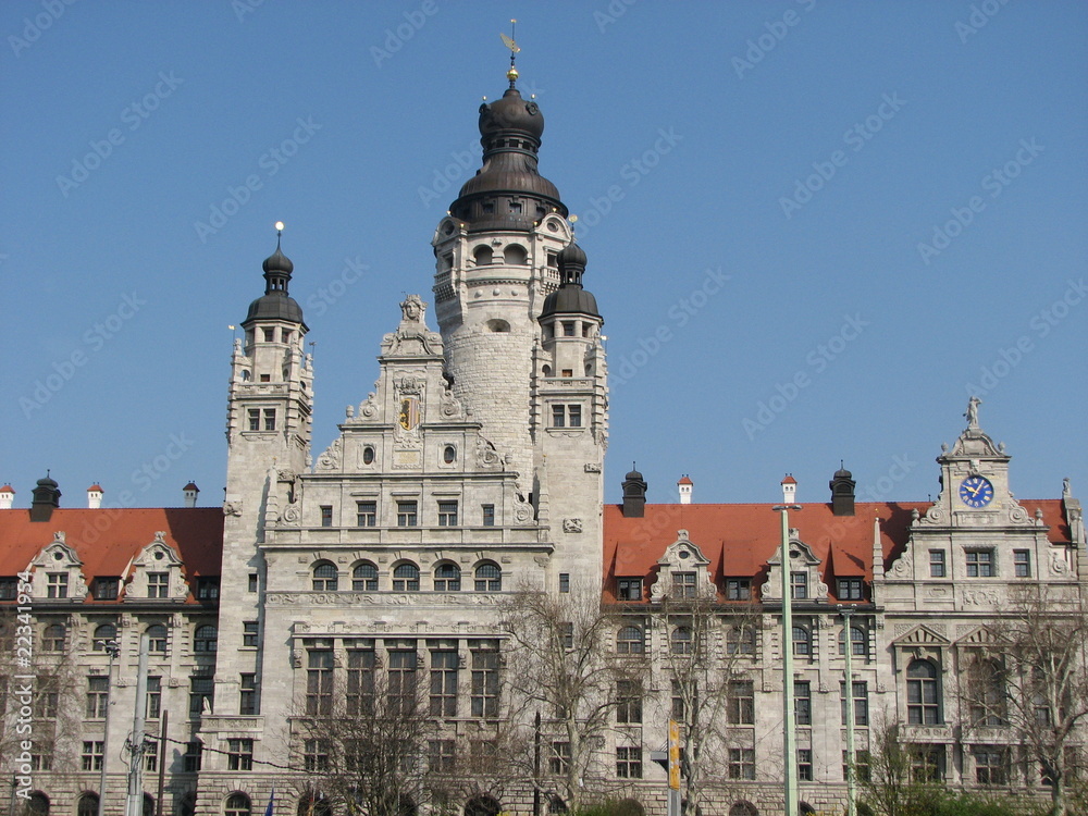Obraz premium neues rathaus leipzig