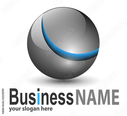 Logo metallic sphere