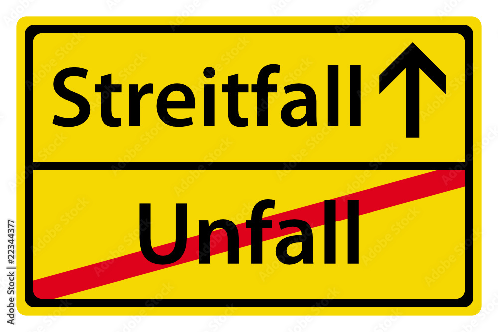 Streitfall nach Unfall Streitfall nach Unfall