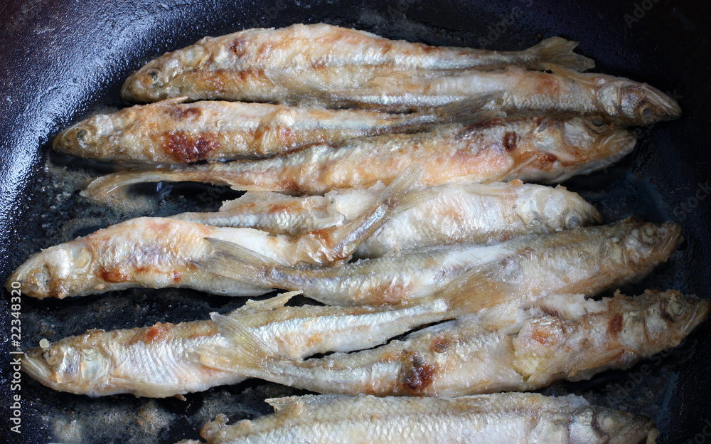 Fried fish. Fried fish.