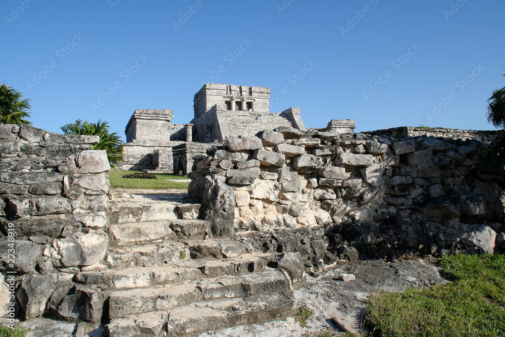 Tempel des Windes in Tulum, Mexiko Tempel des Windes in Tulum, Mexiko