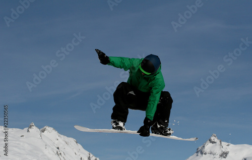 Indy Grab Snowboarder Stock Photo Adobe Stock