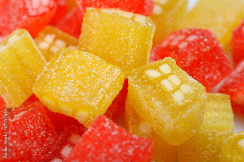 background of delicious sweet candies in sugar