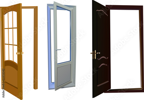 three isolated doors collection