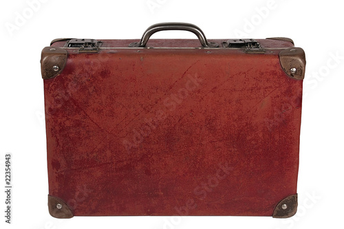 leather suitcase