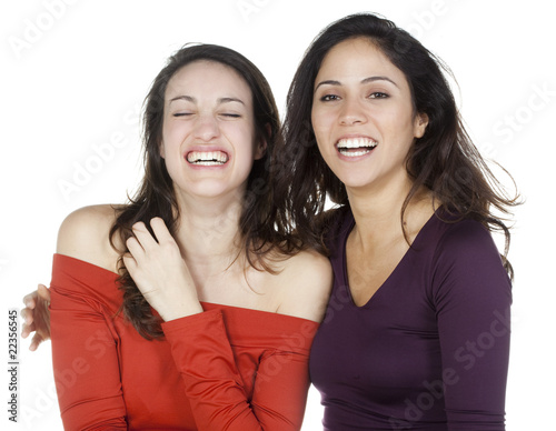 Canvastavla deux femmes amies bonheur