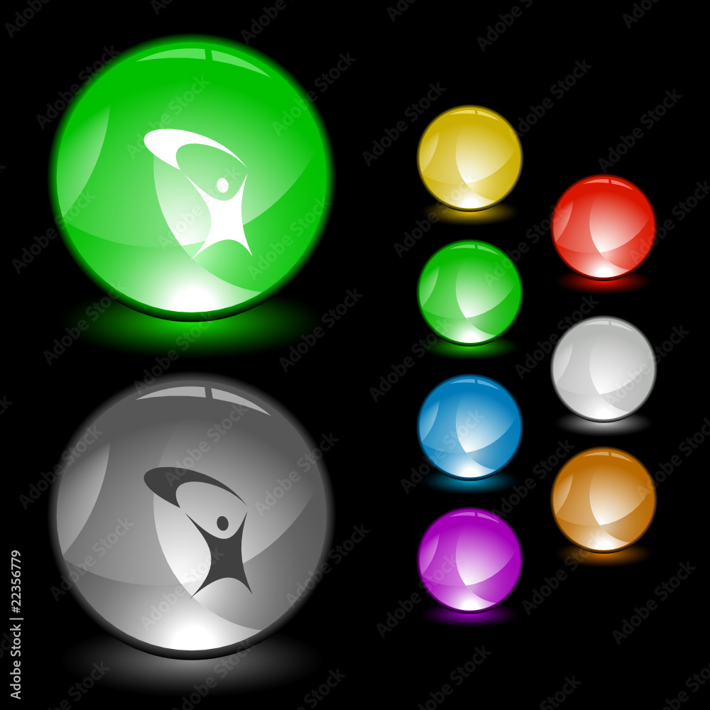 Little man. Vector interface element. Little man. Vector interface element.