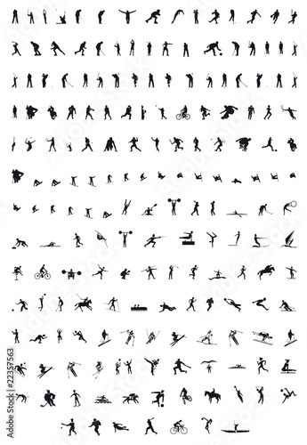 sport silhouettes photo