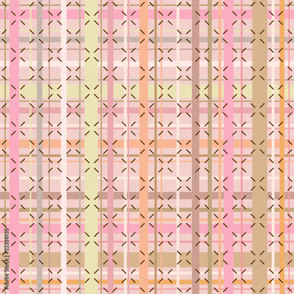 Fototapeta premium Seamless checked background pattern