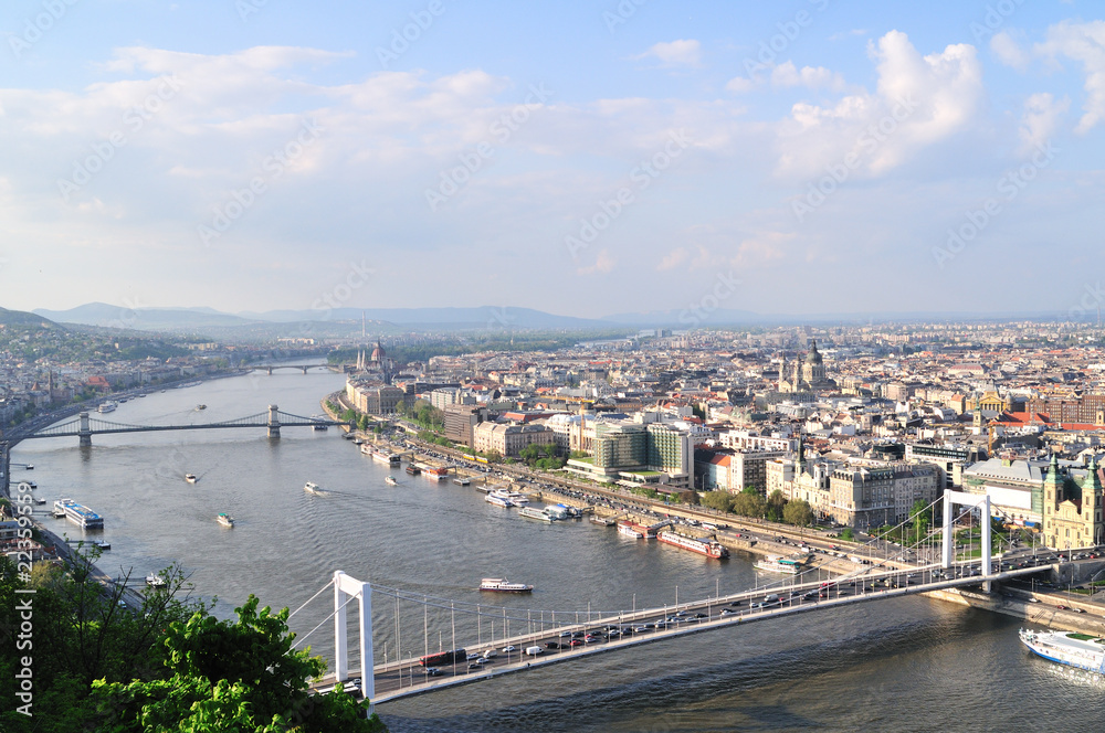 Beautiful view on Budapest