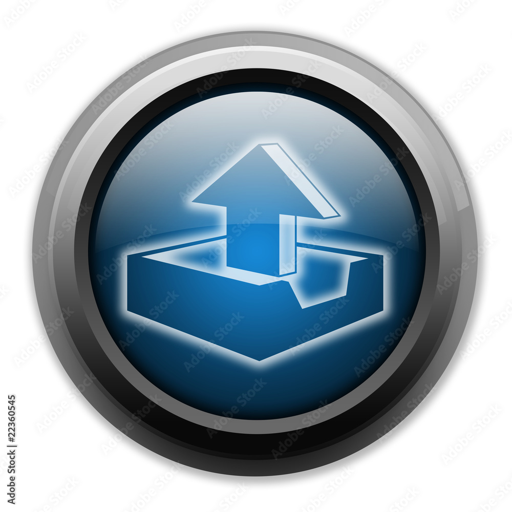 Dark and Glowing Button 