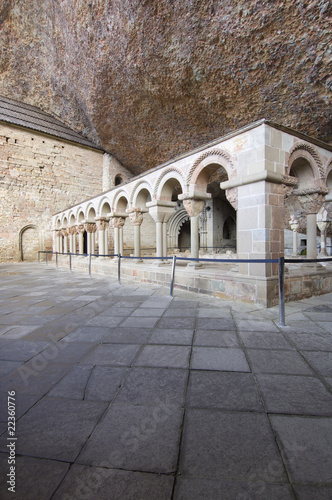 cloister in San Juan de la Pe  a  Spain