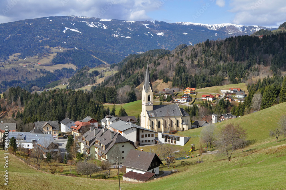 landscape in Gerlitzen Alps,Carinthia,Austria