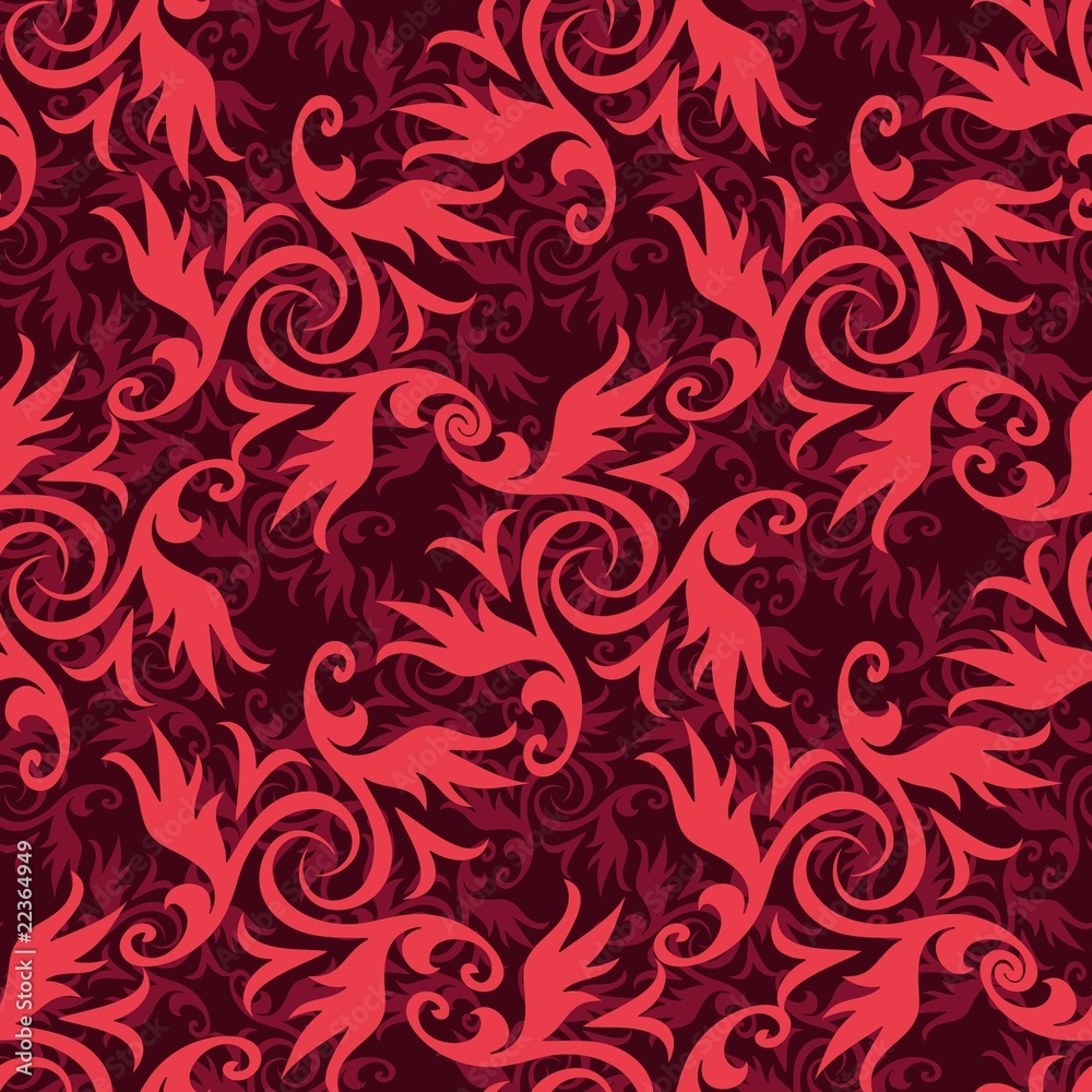 Seamless floral ornament pattern Seamless floral ornament pattern