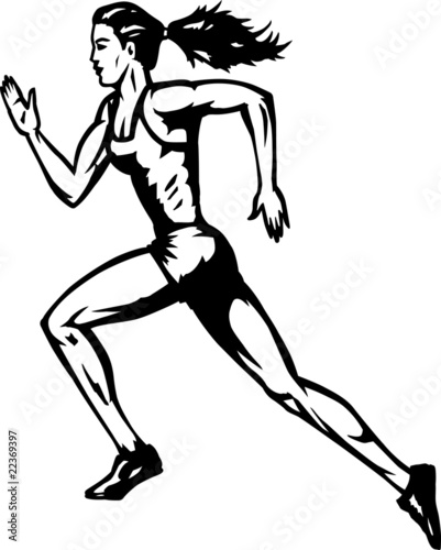 Stylized runner