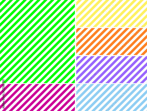 Vector EPS8 Diagonal Striped Background in Six Colors