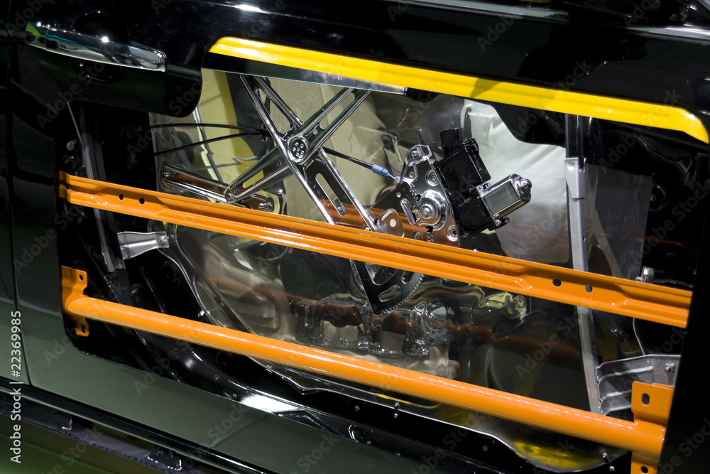 Fototapeta premium Zderzak bezpieczeństwa drzwi samochodu