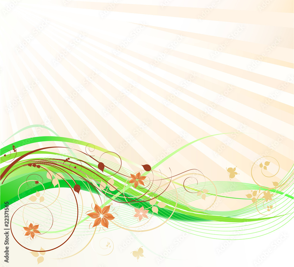 Abstract floral vector illustration Abstract floral vector illustration